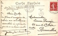 CPA Paris Inondations La Seine au Pont Royal