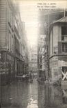 CPA Paris Crue De la Seine Rue de l Hotel Colbert 30 janvier 1910