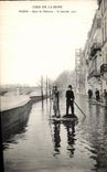CPA Paris Crue De la Seine Quai de Bethune