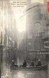 CPA Paris Crue De la Seine Rue Git le Coeur 30 janvier 1910