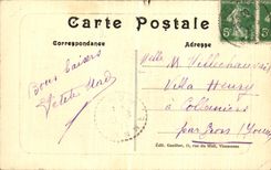 VINTAGE POSTCARD Paris the Castle Carries Principal