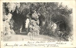 VINTAGE POSTCARD Wood of Vincennes Cave of the lake Daumesnil