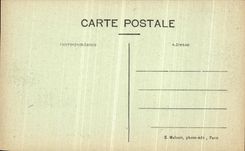 VINTAGE POSTCARD Wood of Vincennes the Old man Extremely La Chapelle the House of the Queen and the district D artillery