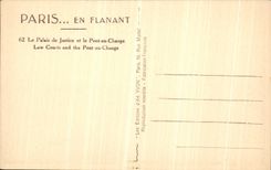 VINTAGE POSTCARD Paris the caretaker s lodge Law courts and bridge to the exchange