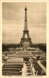 CPA Paris Les Jardins du Trocadero et la Tour Eiffel 