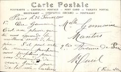 VINTAGE POSTCARD Paris the Great Rising of the Seine the bridge of L Alma to the maximum of the rising