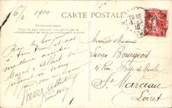 VINTAGE POSTCARD Believed of the Seine Paris View of the Street of Lyon