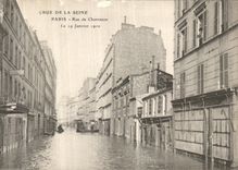 CPA Crue de la Seine Paris Rue de Charenton Coiffeur