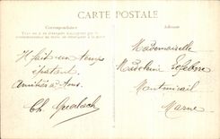 VINTAGE POSTCARD the Rising Of the Seine Paris Seen On the Sight of Lyon