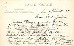 VINTAGE POSTCARD the Rising Of the Seine Paris Street of Chevaleret Construction D a Footbridge