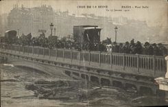 VINTAGE POSTCARD Believed Of the Seine Paris Sully Bridge