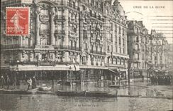 VINTAGE POSTCARD Believed Of the Seine Paris the corner of L avenue Daumesnil Gruber Hotel
