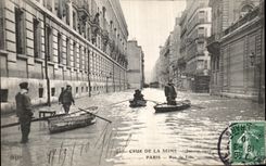 CPA Crue De La Seine Paris Rue de Lille 