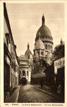 VINTAGE POSTCARD Paris the Montmartre Old man Crowns Heart