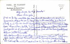 CPA Paris En Flanant Basilique du Sacre Coeur de Montmartre