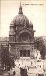 VINTAGE POSTCARD Paris Church Augustiu=n Saint