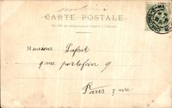 VINTAGE POSTCARD Trawl nets On the Marne Garden of the Prefecture