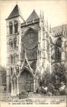 VINTAGE POSTCARD Trawl nets On the Marne the Cathedral the gate