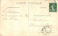 VINTAGE POSTCARD Trawl nets On the Marne the Cathedral the gate