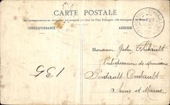 VINTAGE POSTCARD Camp Of Trawl nets the Short 135eme Part Fire Militaria