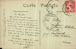 VINTAGE POSTCARD Trawl nets On the Marne the Theater and L Notre Dame Church