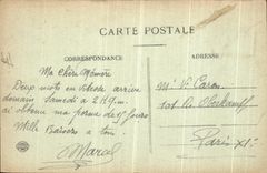 VINTAGE POSTCARD Trawl nets On the Marne Garden of Jard Edges of the Canal