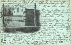 VINTAGE POSTCARD Trawl nets On the Marne Old fortifications the bastion D Aumale