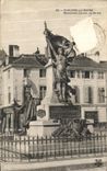 VINTAGE POSTCARD Trawl nets On the Marne Carnot Monument Seen of Back