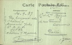 VINTAGE POSTCARD Trawl nets On the Marne Prefecture and the Street Carnot