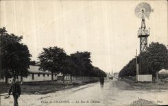 VINTAGE POSTCARD Camp of Trawl nets the Street of Militaria Trawl nets