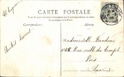 VINTAGE POSTCARD Trawl nets On the Marne Cathedral of L Spine