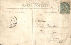 VINTAGE POSTCARD Camp of Trawl nets and Mourmelon the Large one Seen from in balloon