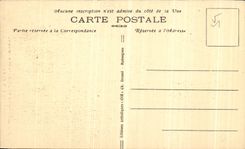 VINTAGE POSTCARD Trawl nets On the Marne Church Interior Alpine St