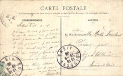 Red redes de la POSTAL de la VENDIMIA en el Marne una esquina del jardin de Jard