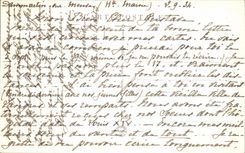 POSTAL Langres de la VENDIMIA una esquina de las paredes