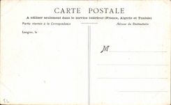 VINTAGE POSTCARD Langres Garden of City