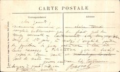 VINTAGE POSTCARD Prauthoy View taken of the Bell tower