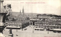 CPA Nancy Vue panoramique prise de l hotel de ville