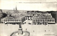 CPA Nancy Vue panoramique prise de l hotel de ville