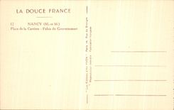 CPA Nancy place de la Carriere Palais du Gouvernement
