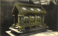 VINTAGE POSTCARD Paris Church St Etienne Of the Mount Hunting