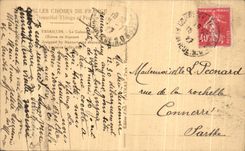 VINTAGE POSTCARD Versailles the Column Works of Mansart