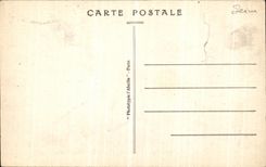 POSTAL Clichy de la VENDIMIA el agua juntada las piezas parque de Denain los cisnes de la cueva