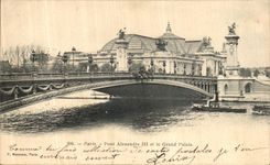 CPA Paris Pont Alexandre III et le grand palais