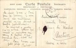 POSTAL Paris de la VENDIMIA vista contracorriente desde el puente real