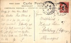 Panorama de Paris de la POSTAL de la VENDIMIA del ISCED vista de la lumbrera