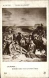 VINTAGE POSTCARD Delacroix Scenes Of the Massacres has Scio Musee of Louvre Paris