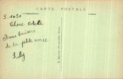 VINTAGE POSTCARD Paris Church Church and Public garden of the Trinity