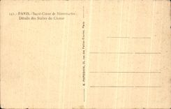 VINTAGE POSTCARD Paris Crowns Heart of Montmartre Details of the Stalls of the Chorus