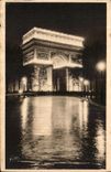 VINTAGE POSTCARD Paris Night Fairyhoods Arc de Triomphe